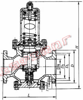 Y42X-16��Y42X-16C �ͱ�Ĥʽ�p���y���μ��Y���ߴ�ʾ��D