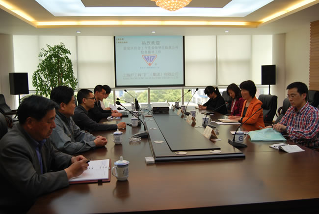 嘉定區(qū)社會工作黨委領導在我公司做調研